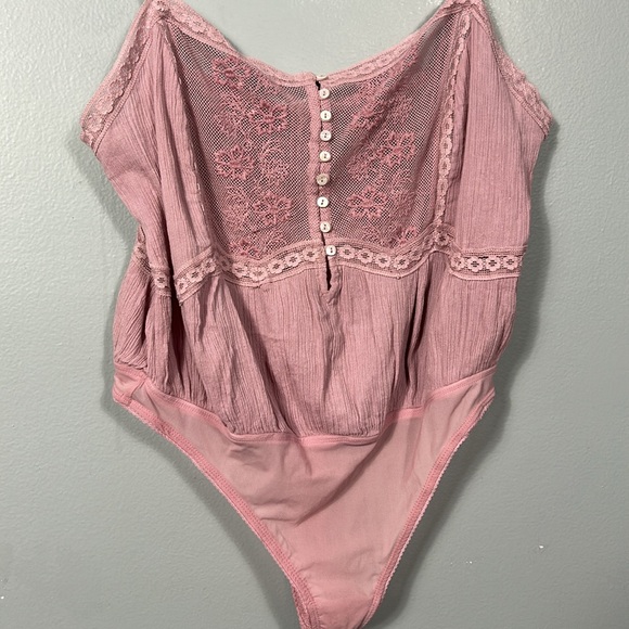 Free People Tops Nwt Free People Still The One Lace Trim Bodysuit size Large - Picture 6 of 16